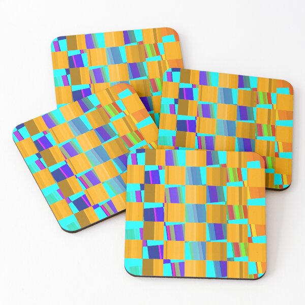 Item preview, Crazy Checks (tostado y azul eléctrico) designed and sold by David Roland.