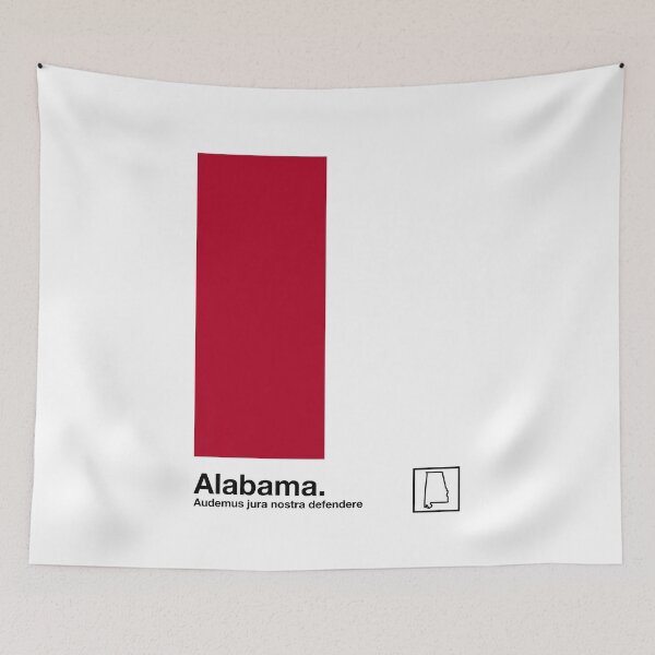 Item preview, Alabama  // Original Minimalist Artwork Poster Design designed and sold by AestheticNow.