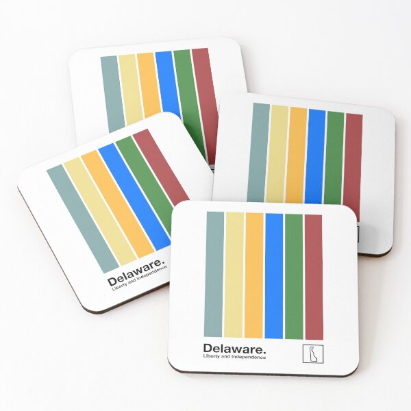 Item preview, Delaware  // Original Minimalist Artwork Poster Design designed and sold by AestheticNow.
