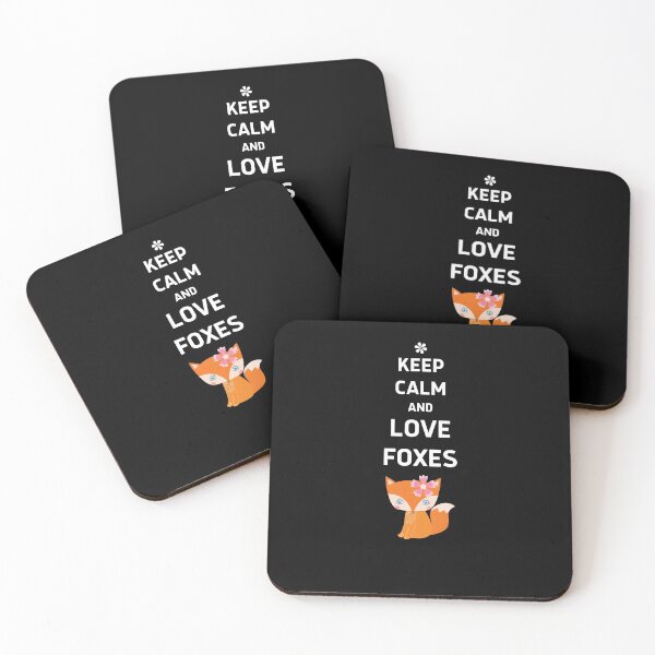 Item preview, Keep Calm And Love Foxes illustration For Fox Lovers and girls designed and sold by anassrida.