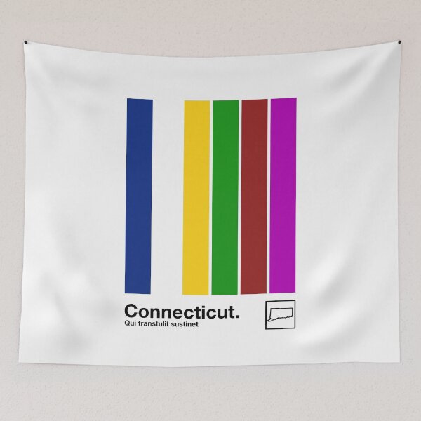 Item preview, Connecticut  // Original Minimalist Artwork Poster Design designed and sold by AestheticNow.
