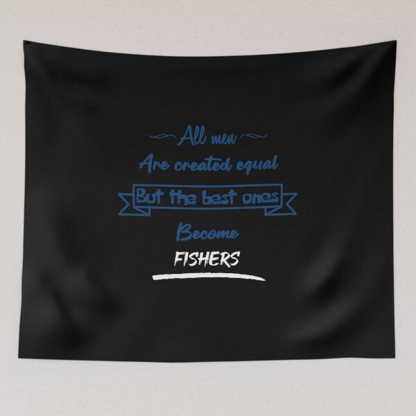 Item preview, The best men become fishermen (English) designed and sold by 2Girls1Shirt.