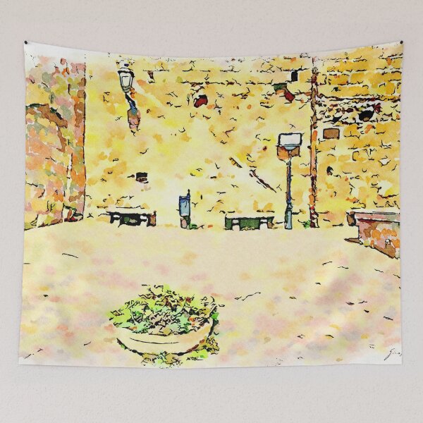 Item preview, Barbarano Romano: flowerpot and wall designed and sold by Giuseppe Cocco.