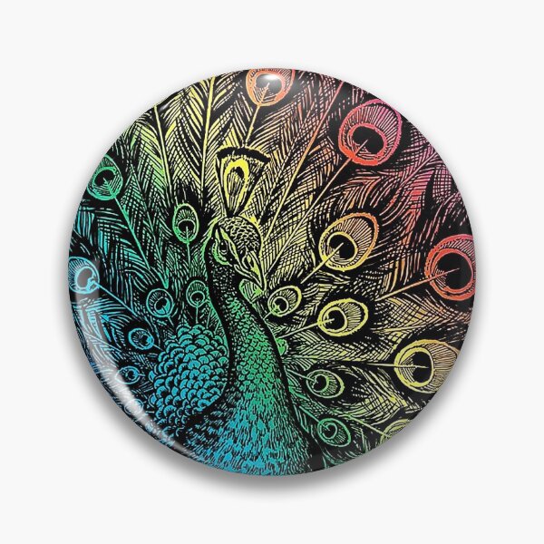Item preview, Rainbow Peacock designed and sold by Fun Merch.