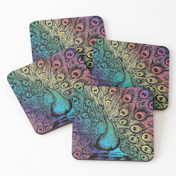 Item preview, Rainbow Peacock designed and sold by Fun Merch.