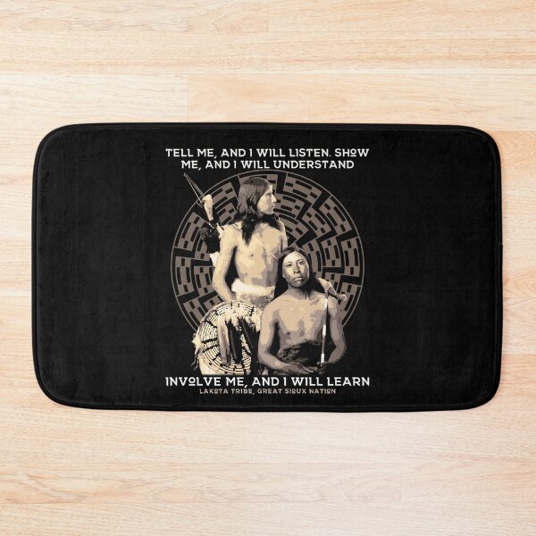 Item preview, Tell Me and I will Listen, Native American Proverb, Lakota Tribe, Great Sioux Nation designed and sold by Proverbial Wisdom Design.