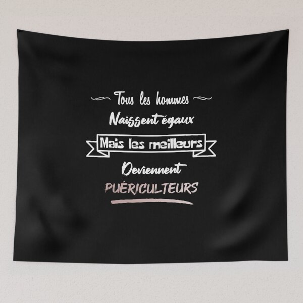 Item preview, The best men become childcare workers (French) designed and sold by 2Girls1Shirt.