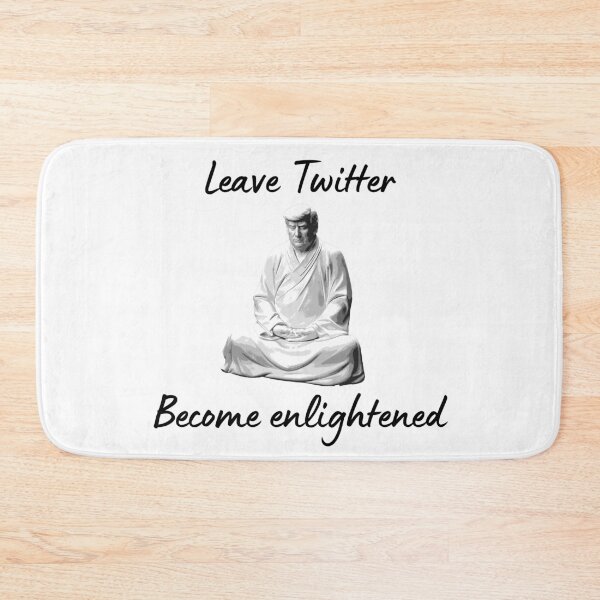 Item preview, Leave Twitter become ENLIGHTENED. Trump meditating statue designed and sold by Sabrinaski.