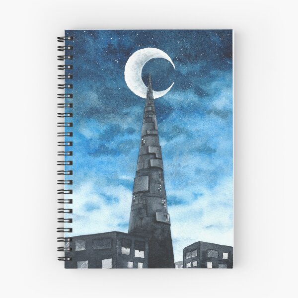 Item preview, sci-fi tower with night sky  designed and sold by J sora.