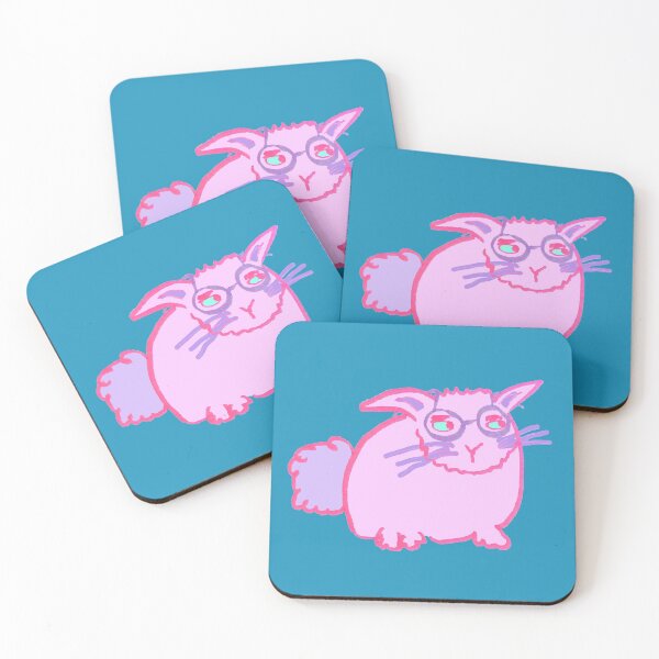 Item preview, Cute Kawaii Bunny In Glasses Pink  designed and sold by DesignsofNote.