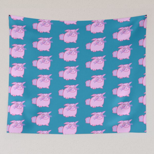 Item preview, Cute Kawaii Bunny In Glasses Pink  designed and sold by DesignsofNote.
