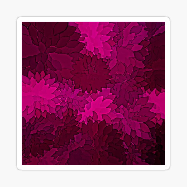 Ornamental Pattern with Red Colour Art Design 2021 Sticker