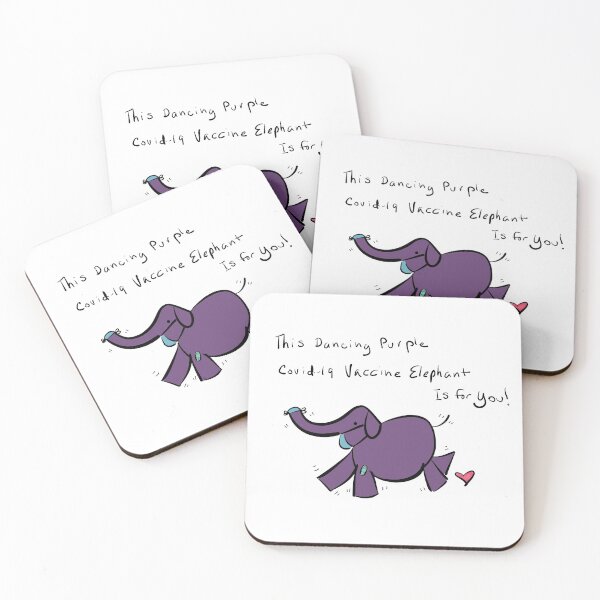 Item preview, Purple Vaccine Elephant designed and sold by Beth A.  Richardson.