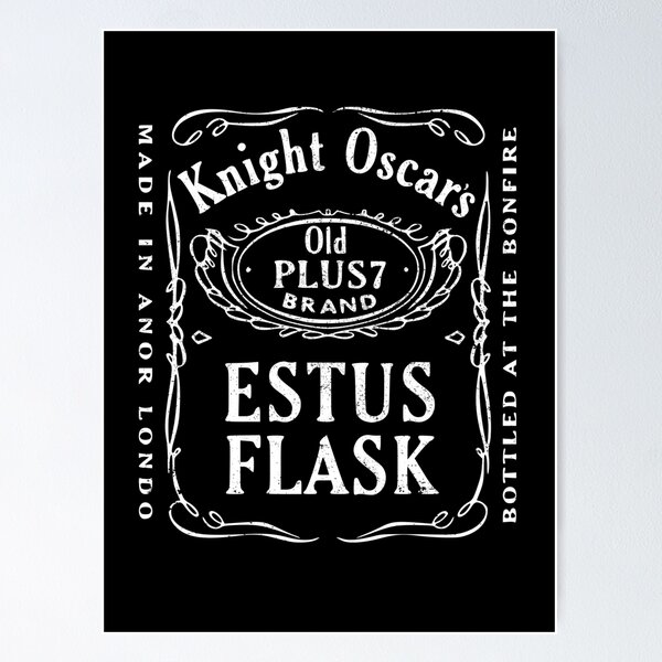 Item preview, Knight Oscar's Estus Flask - Bottled at the Bonfire - Gamer Gift designed and sold by jacob-jendrey.