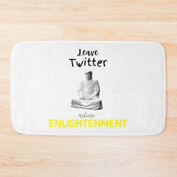 Item preview, Leave Twitter become ENLIGHTENED Trump meditating statue designed and sold by Sabrinaski.