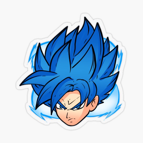 Goku SSJ Blue - Full Body Sticker by Quinjao