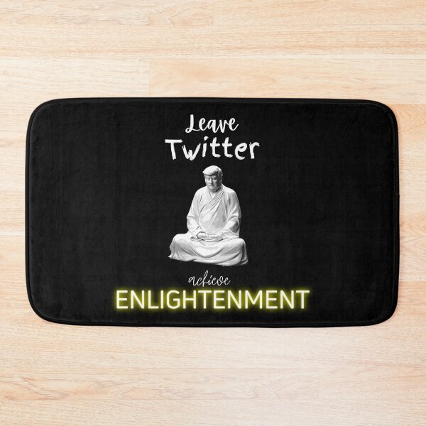 Item preview, Leave Twitter achieve ENLIGHTENMENT Trump meditating statue designed and sold by Sabrinaski.