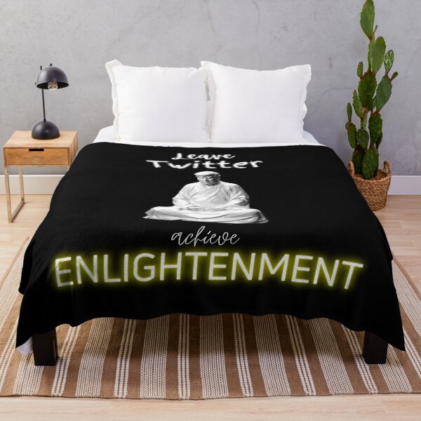 Item preview, Leave Twitter achieve ENLIGHTENMENT Trump meditating statue designed and sold by Sabrinaski.