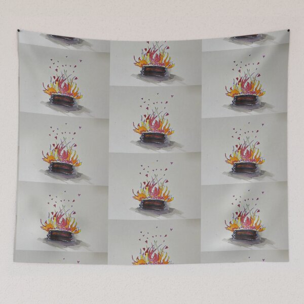 Item preview, Light the Match - Heart on Fire (Take 2) designed and sold by Phyllis   Small.