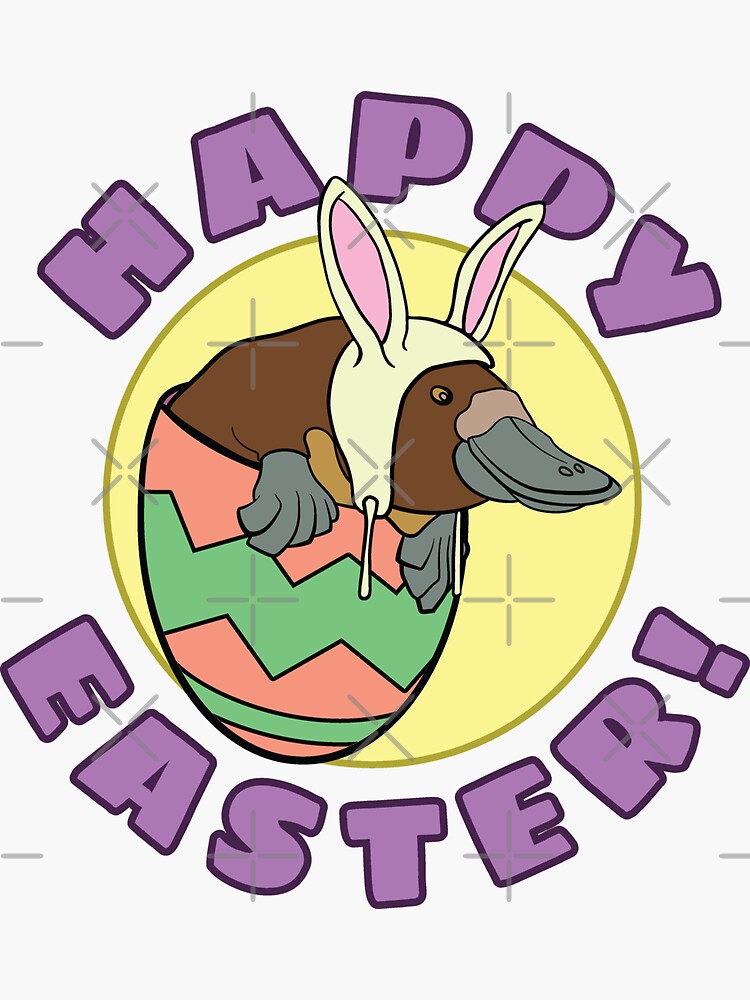 Cute Easter Platypus With Bunny Ears And Eggs T Shirt Cute Easter Platypus With Bunny Ears And Eggs T Shirt