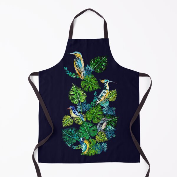 Item preview, Birds on monstera plant leaves designed and sold by IngaDesign.