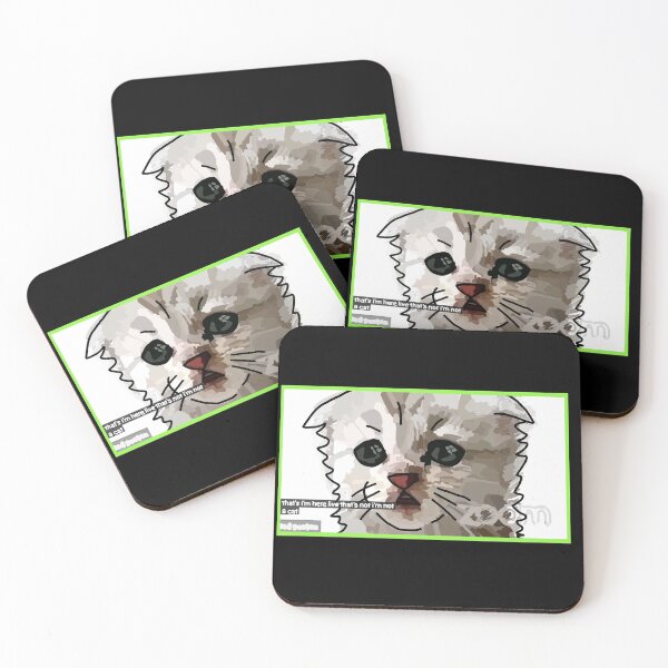 Item preview, Funny Zoom Cat says Im not a Cat Memes designed and sold by ellenhenry.