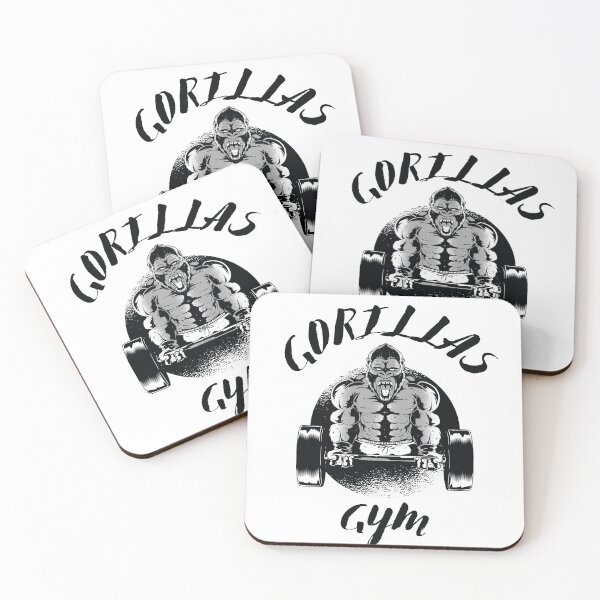 Item preview, Gorillas Gym Fitness Bodybuilding Gorilla King Kong designed and sold by Bearded-Viking.