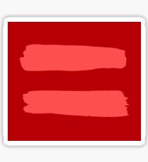 Red and Pink Equality Stickers Sticker