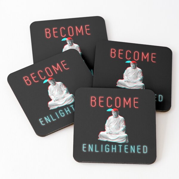 Item preview, .BECOME ENLIGHTENED Trump meditating statue designed and sold by Sabrinaski.
