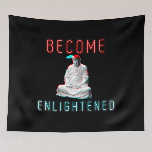 Item preview, .BECOME ENLIGHTENED Trump meditating statue designed and sold by Sabrinaski.