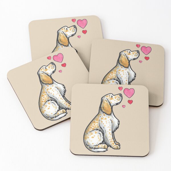 Item preview, English Setter love designed and sold by animalartbyjess.