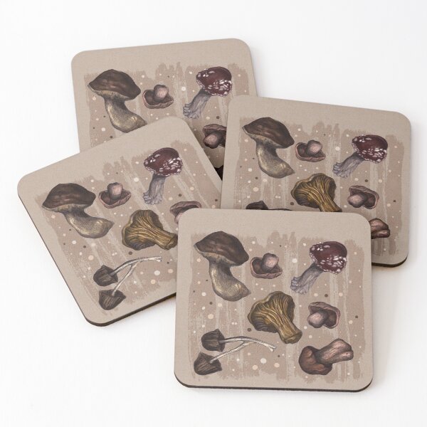 Item preview, Natural mushrooms designed and sold by Patdraws.