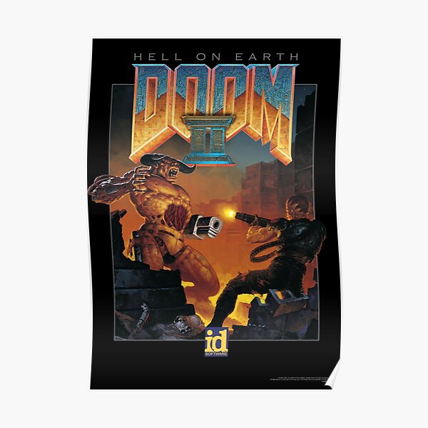 DOOM 2 GAME BOX COVER Poster