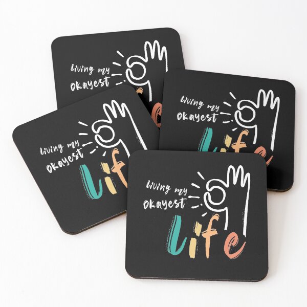 Item preview, Living My Okayest Life designed and sold by SurfolioPrints.