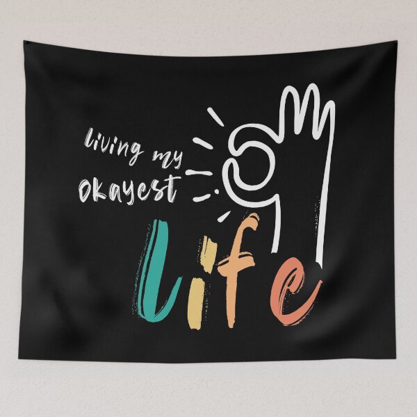 Item preview, Living My Okayest Life designed and sold by SurfolioPrints.
