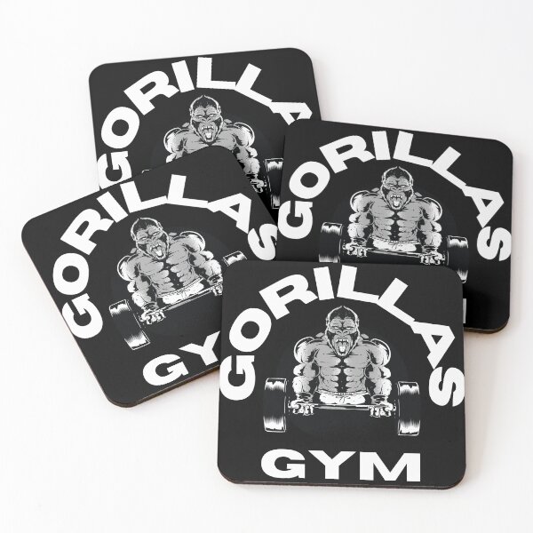 Item preview, Gorillas Gym Fitness Bodybuilding Gorilla King Kong designed and sold by Bearded-Viking.