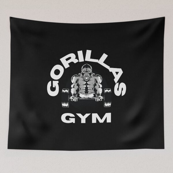 Item preview, Gorillas Gym Fitness Bodybuilding Gorilla King Kong designed and sold by Bearded-Viking.