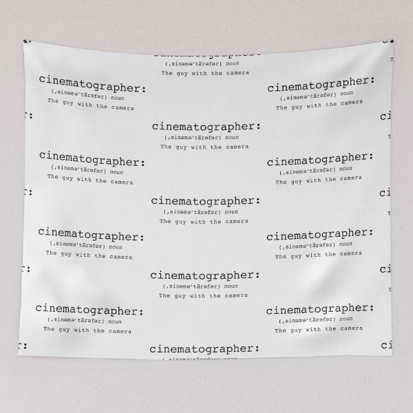 Item preview, Cinematographer Definition designed and sold by Jordan Ramitt.