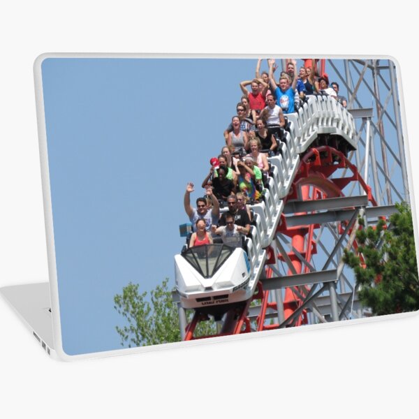 Theme Parks Laptop Skins Redbubble - roblox theme park tycoon 2 six flags discovery kingdom showcase part 2