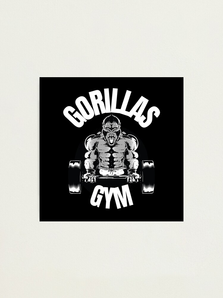 Gorilla Bodybuilder Gym Fitness Wall Decals Show Strong Strength