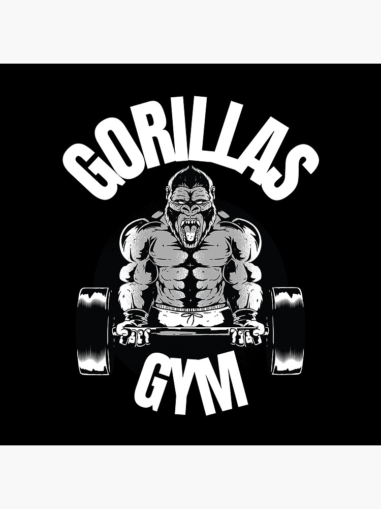 Gorilla Bodybuilder Gym Fitness Wall Decals Show Strong Strength