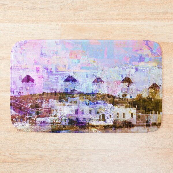 Item preview, Grecian countryside landscape abstract designed and sold by smwolfgang.