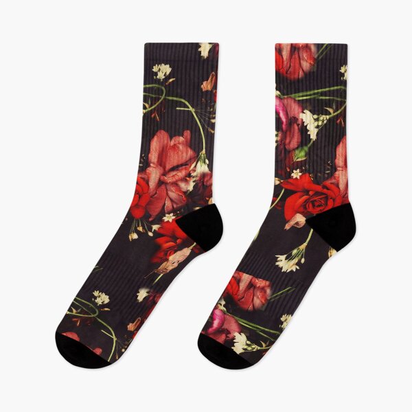 Item preview, Mural of beautiful and romantic red roses on a dark background designed and sold by chicsignzodiac.