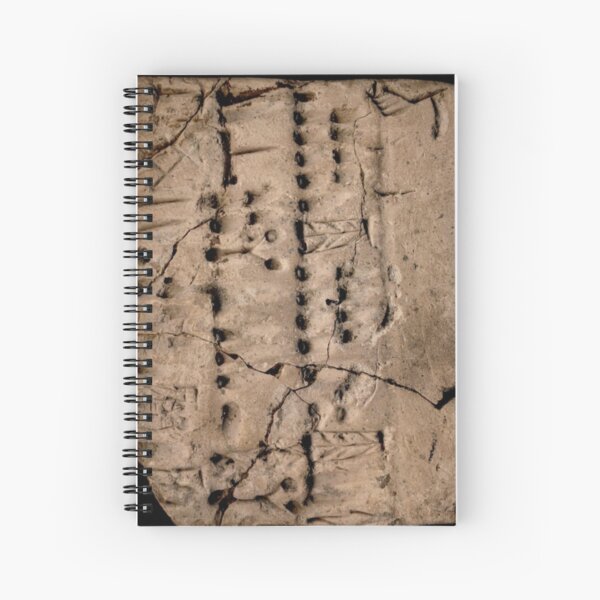 Proto-Elamite (ca. 3100-2900 BC) Clay Tablet, Language Undetermined Spiral Notebook