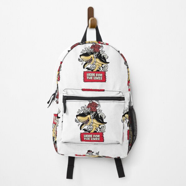 Item preview, Here for the Likes Funny Skeleton Riding Shark Design designed and sold by boopsblunt.