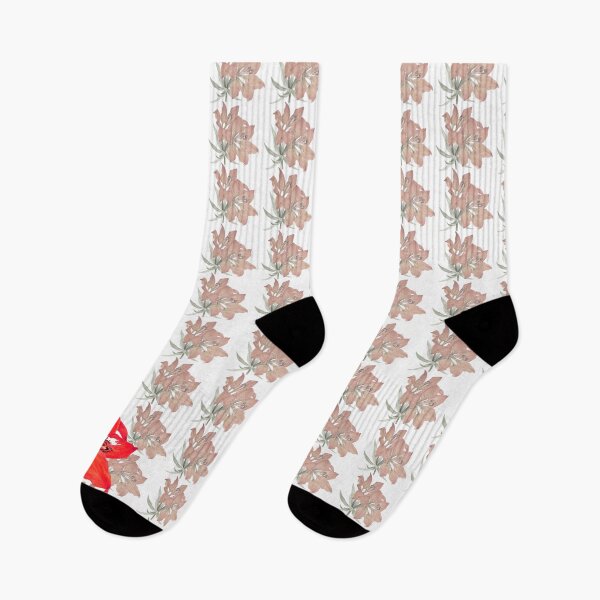 Item preview,  Lily on lilies  red lily on a background of small lilies designed and sold by Tramontane Designs.