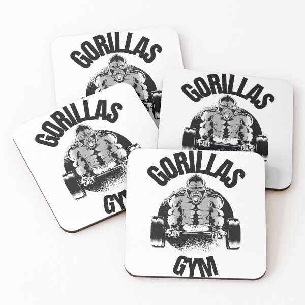 Item preview, Gorillas Gym Fitness Bodybuilding Gorilla King Kong designed and sold by Bearded-Viking.