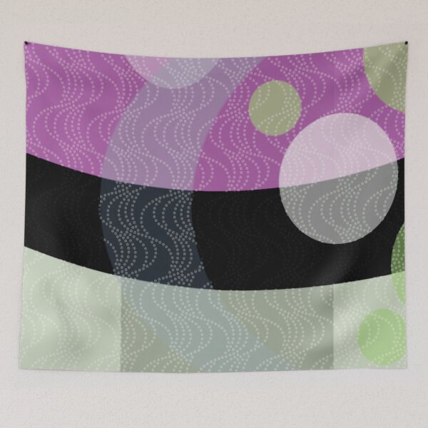 Item preview, Many Moons Flat Colour Abstract Black Purple Blue Green Abstract Art designed and sold by Jenny Meehan Art Prints and Patterns  .