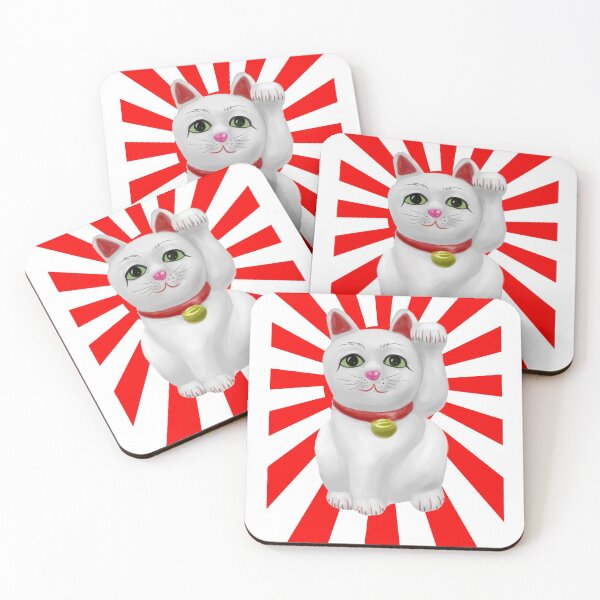 Item preview, Maneki Neko Rising Sun Design designed and sold by KamiNari7.