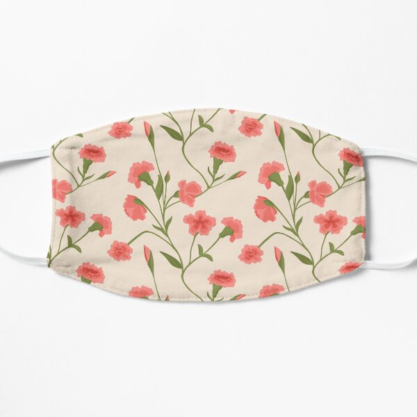 Carnation Vines Flat Mask